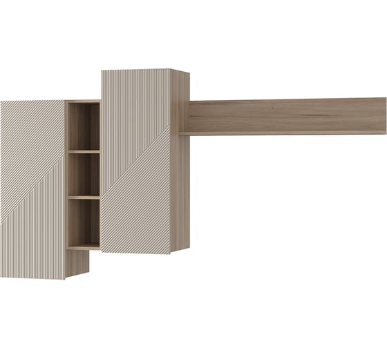 Изображение товара Навесной шкаф Арника Эмилия ГМ-12 Дуб смоки/Айриш MF03 00-00160966