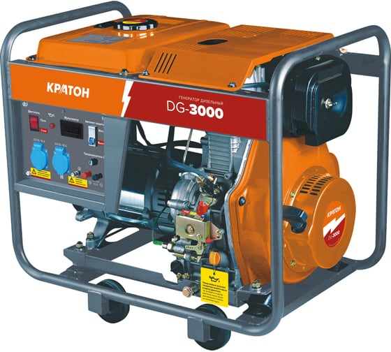 Изображение товара Генератор дизельный КРАТОН DG-3000 3 08 02 025