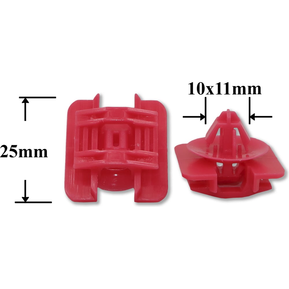 Изображение товара Автокрепеж для Renault 10 шт пластиковый с шляпкой для молдингов