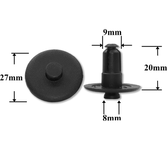 Изображение товара Автокрепеж для Ford GM 10 шт 25695687 КрепАвто 1287