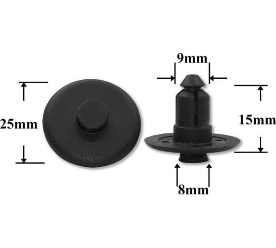 Изображение товара Автокрепеж для Ford GM 10 шт W705956S300 КрепАвто 1286