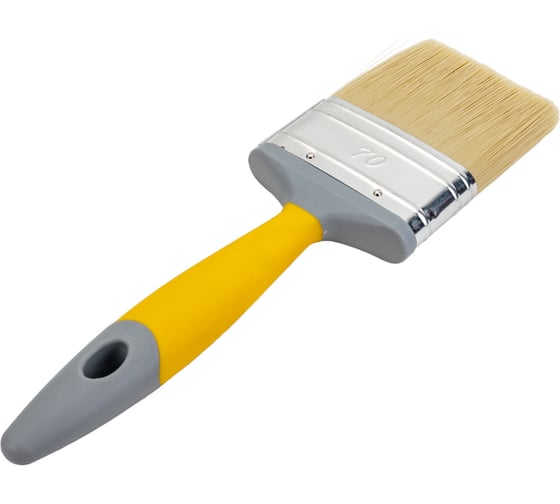 Изображение товара Плоская кисть HARDY 3” серия 90, щетина из полиэстера, желтый 0200-905770