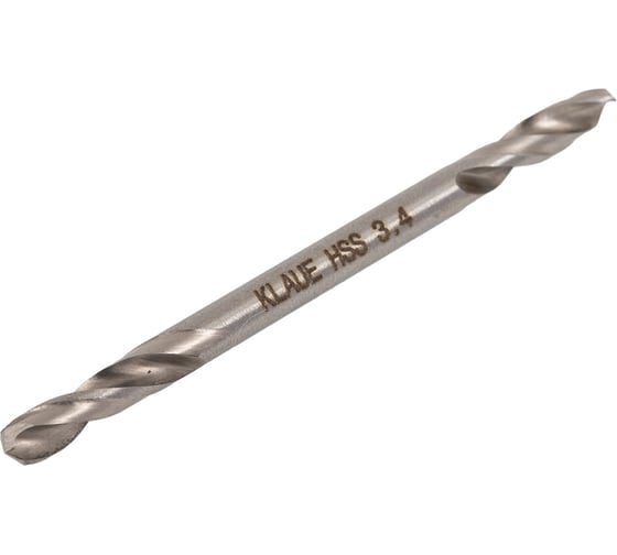 Изображение товара Сверло (двустороннее) HSS KDD4034 3.4 мм, 10 шт KLAUE УТ000000627