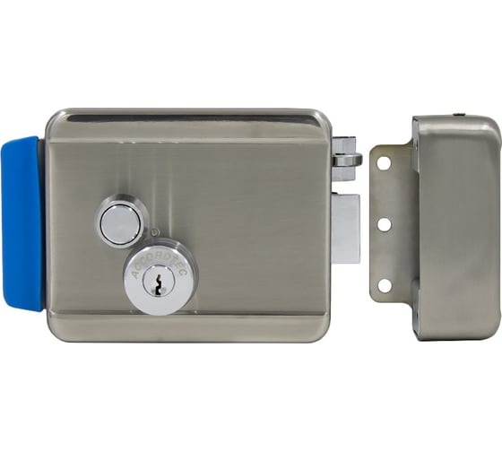 Изображение товара Электромеханический накладной замок ACCORDTEC НЗ, универсальный, цилиндр снаружи AT-EL101 AT-02348