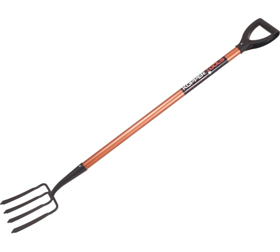 Изображение товара Вилы 4-х рогие огородные KOPPER.TOOLS с дюралевым черенком KA0328