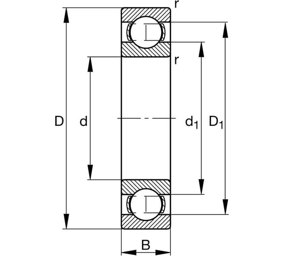 Изображение товара Подшипник DINROLL 6001/C4 8000000002712