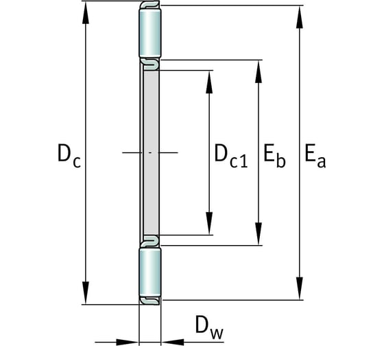 Изображение товара Подшипник DINROLL AXK0821 2001001375751