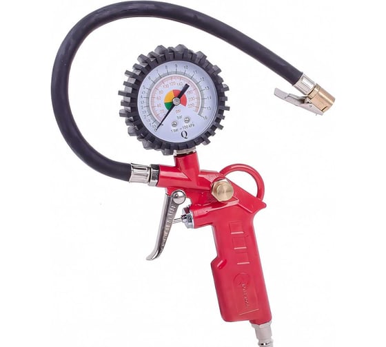 Изображение товара Пневматический пистолет для подкачки колес с манометром 63мм INTERTOOL PT-0503