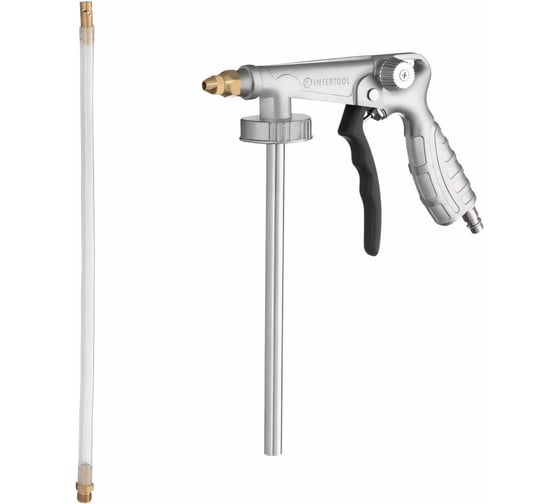 Изображение товара Пневматический пистолет под гравитекс с гибкой насадкой INTERTOOL PT-0703