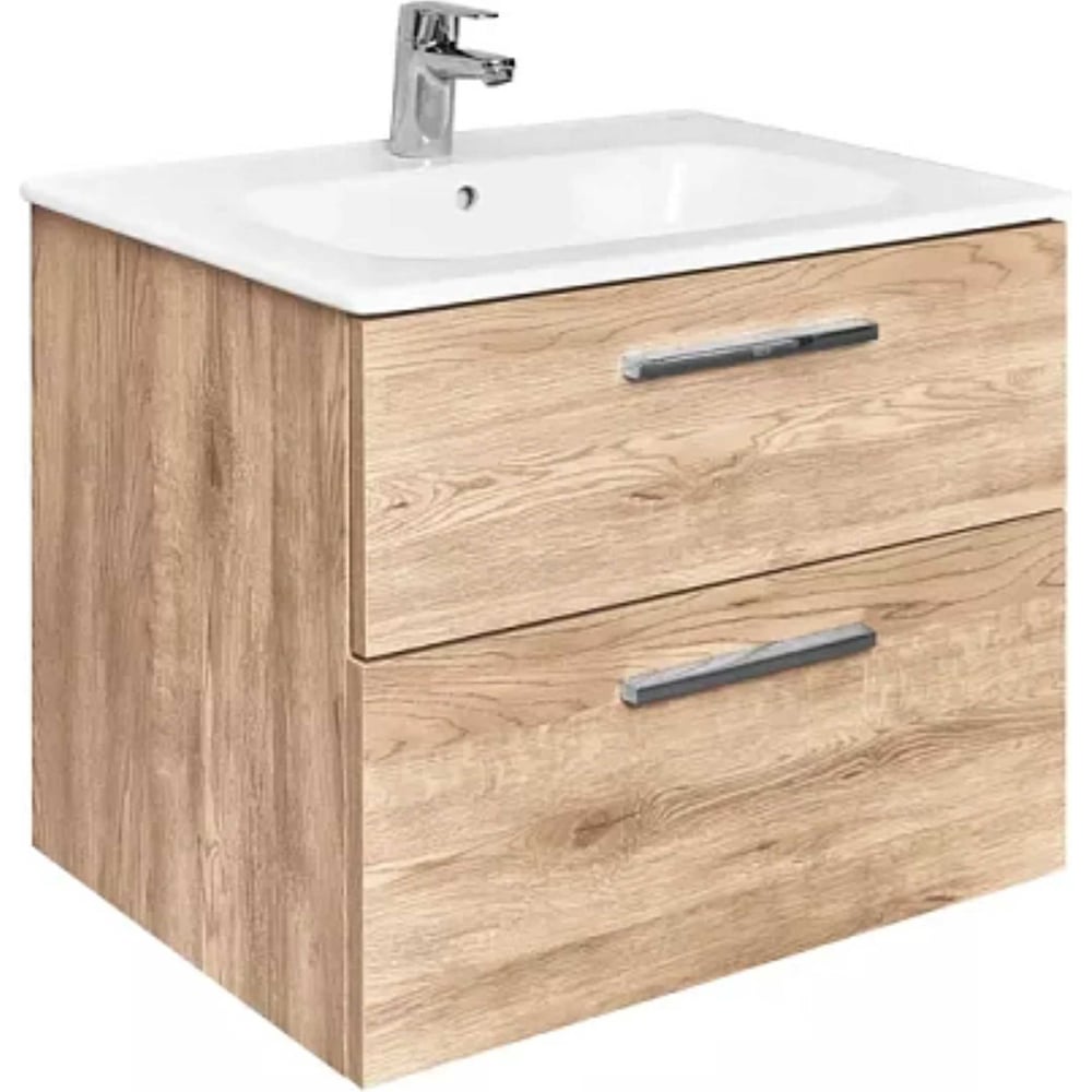 Изображение товара Тумба для ванной ROCA Victoria 60 орех с двумя ящиками современная мебель