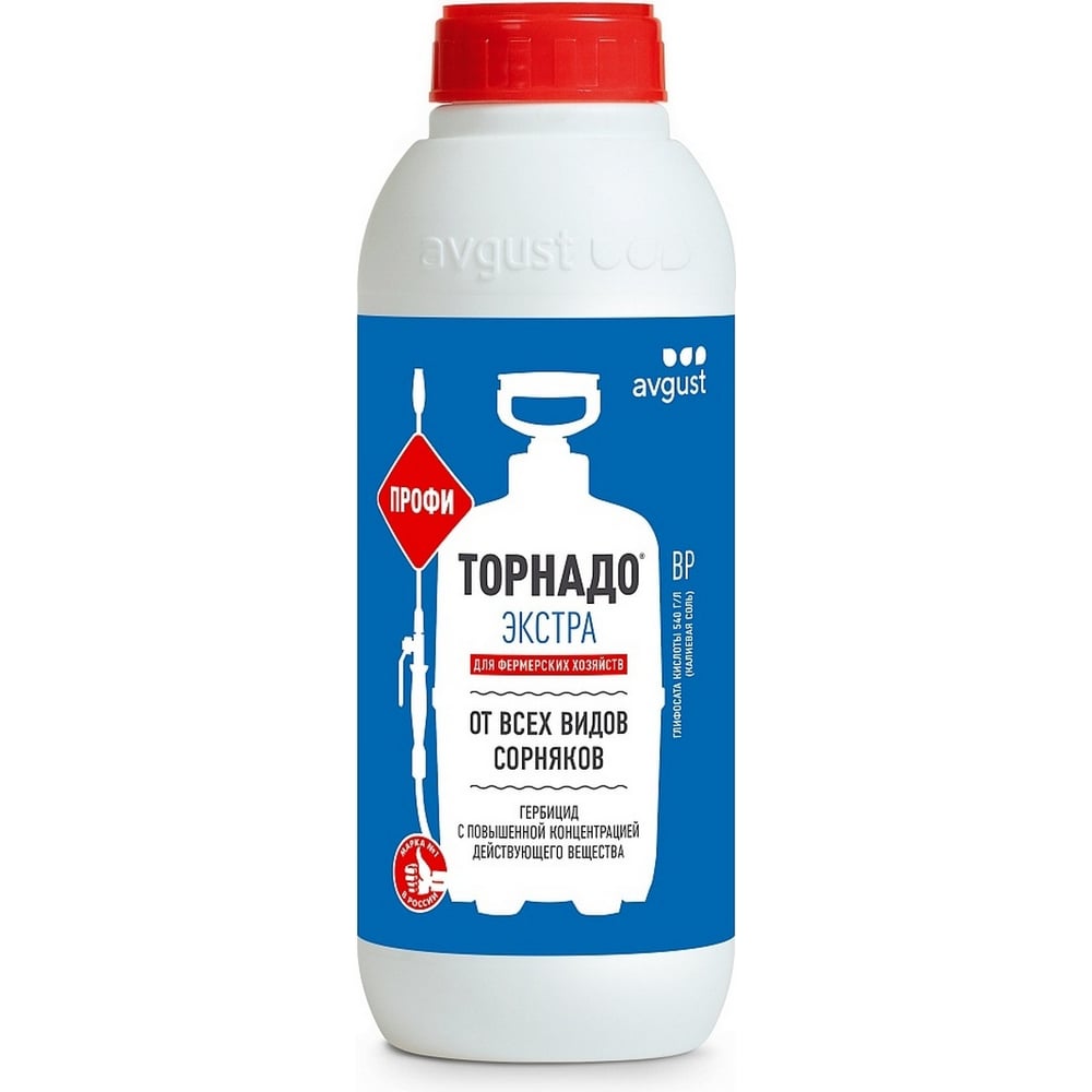 Изображение товара Универсальное средство всех видов сорняков Avgust Торнадо экстра 1000мл 4606696011878