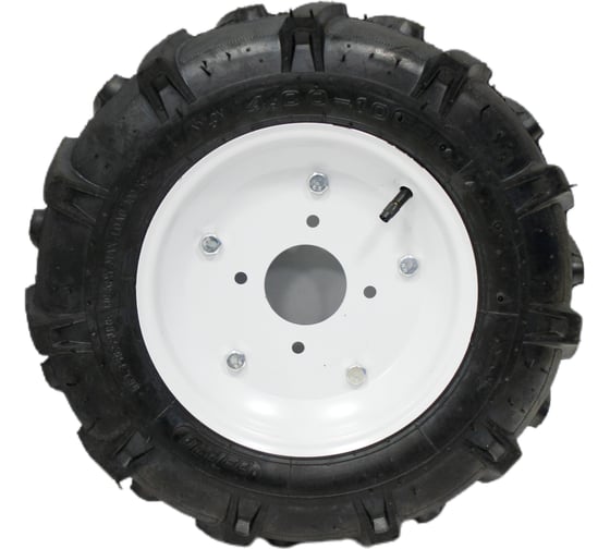 Изображение товара Колесо к мотоблоку 4.00-10, Елочка, диск 4 отверстия ВАРЯГ цена за штуку (2/42) 01803