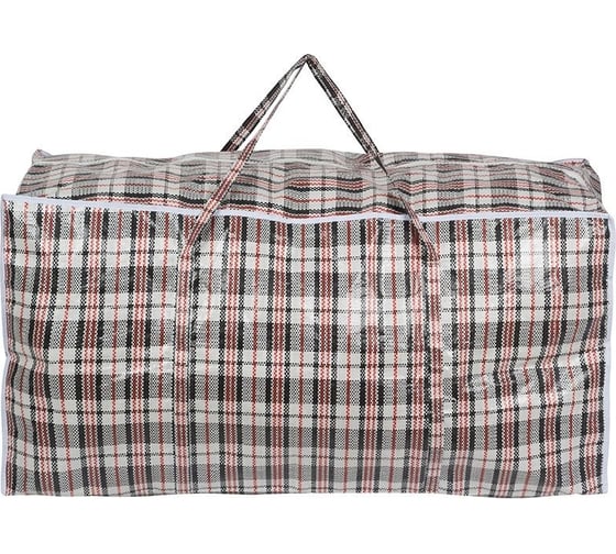 Изображение товара Сумка на молнии Рыжий кот Клетка, 100х50х40 см, полипропилен, 008578