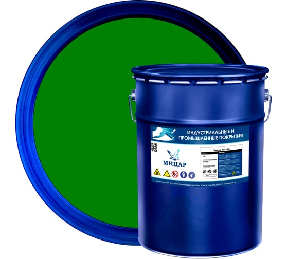 Изображение товара Эмаль Мицар КО-168 20 кг зеленый УТ000010799