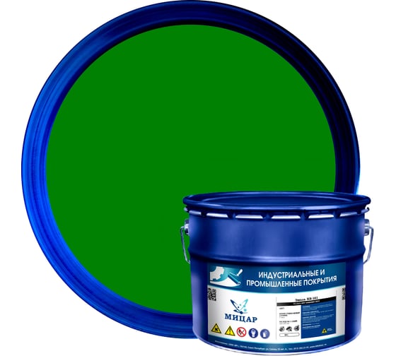 Изображение товара Эмаль Мицар ХВ-124 10 кг зелёный УТ000012950