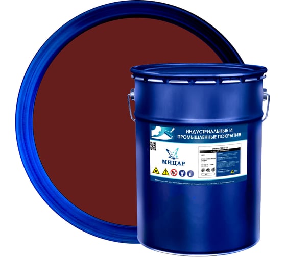 Изображение товара Эмаль Мицар ХС-710 20 кг красно-коричневый УТ000010813