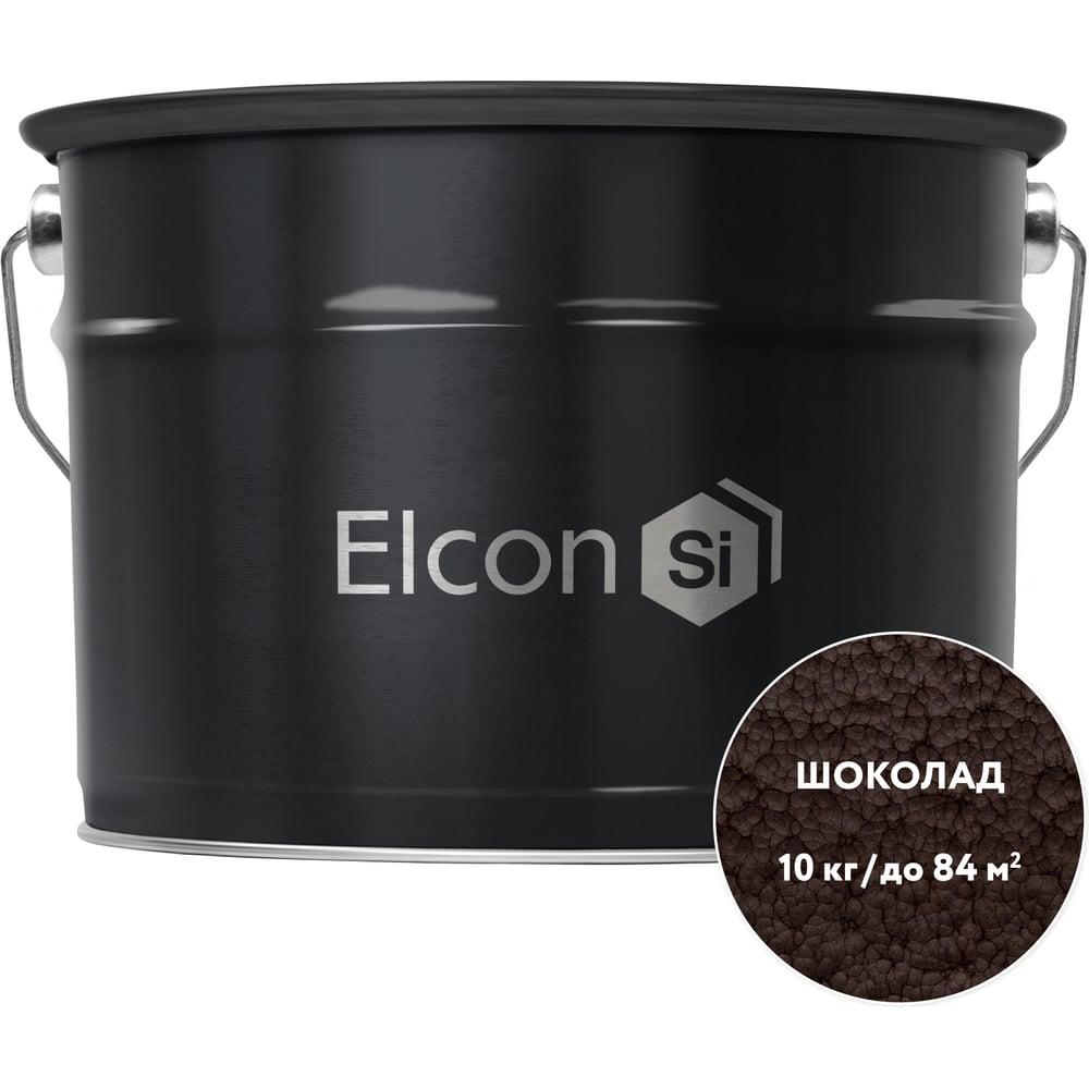 Кузнечная краска с молотковым эффектом Elcon шоколад 10кг 00-00002847
