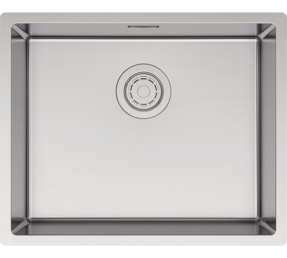 Изображение товара Кухонная мойка Paulmark LASSAN 54 UNI, брашированная нержавеющая сталь, 540х440мм, LA54-BS