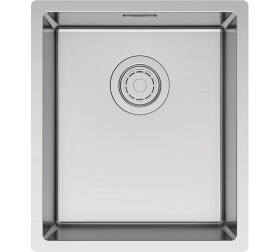 Изображение товара Кухонная мойка Paulmark LASSAN 38 UNI, брашированная нержавеющая сталь, 380х440мм, LA38-BS