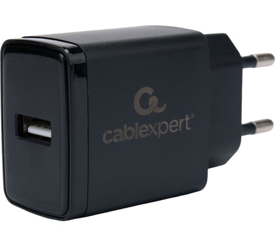 Изображение товара Зарядное устройство Cablexpert 5Вт, 1А, 1хUSB, черный, пакет, MP3A-PC-57