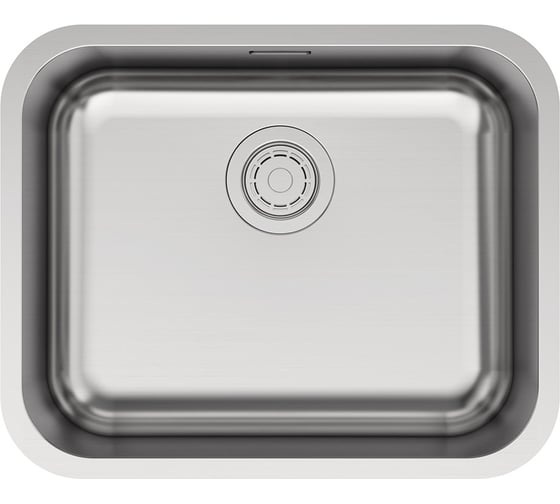Изображение товара Кухонная мойка Paulmark VELLO 53 UNI, брашированная нержавеющая сталь, 533х433мм, VE53-BS