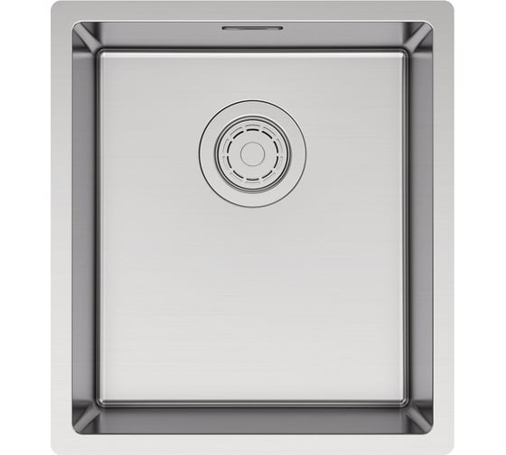 Изображение товара Кухонная мойка Paulmark YUNI 39 UNI, брашированная нержавеющая сталь, 390х440мм, YU39-BS