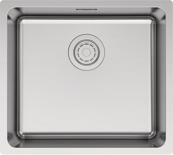 Изображение товара Кухонная мойка Paulmark YUNI 49 UNI, брашированная нержавеющая сталь, 490х440мм, YU49-BS
