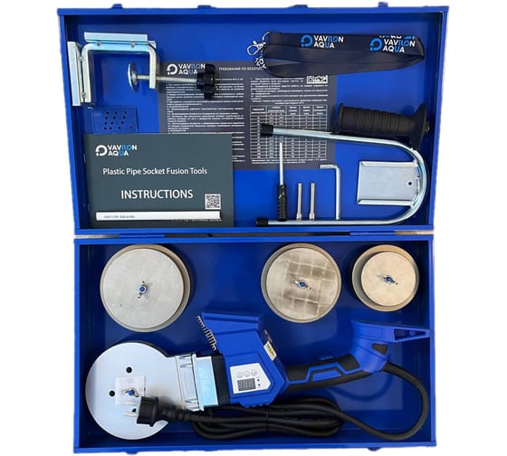 Изображение товара Сварочный аппарат Vavilon Aqua 75-110, цифровой дисплей, насадки, 1200 W VA/FYDJC/75-110