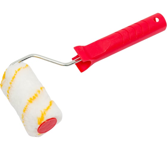 Изображение товара Малярный миди-валик VIRTUS Полиакрил в сборе, 100 мм, ворс - 14 мм, ручка D6 мм 002321100