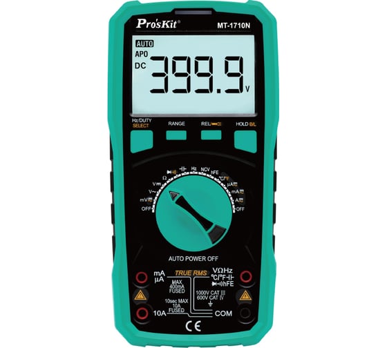 Изображение товара Мультиметр цифровой с автоматическим диапазоном Pro'sKit MT-1710N TRUE RMS С00040319