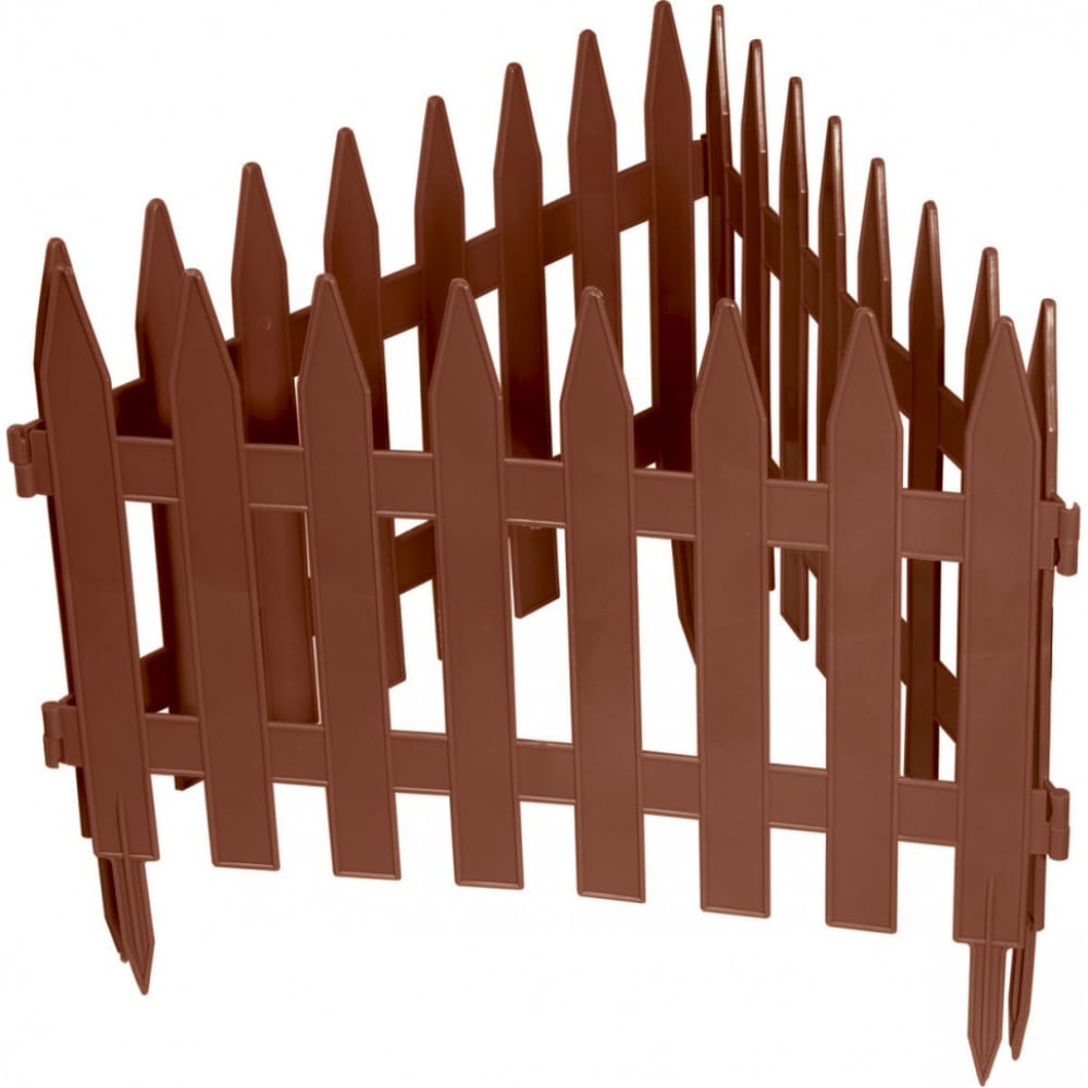 фото Декоративный забор palisad рейка 28x300 см, терракот 65007