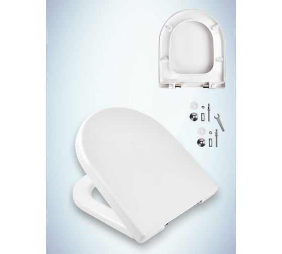 Изображение товара Сиденье с крышкой MKW Leo с микролифтом, быстросъемное 4680000931106