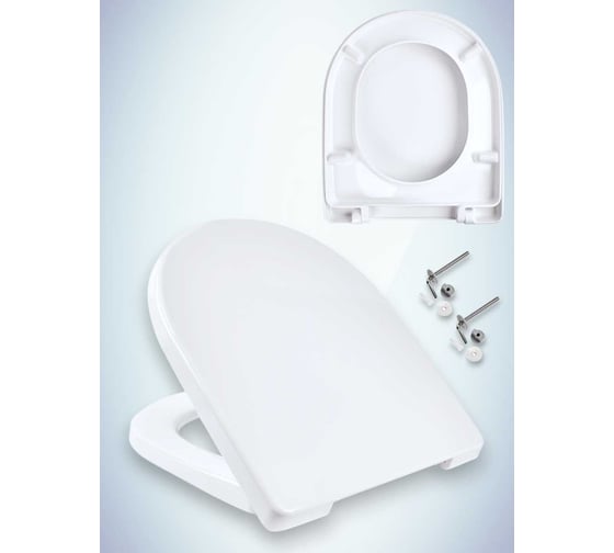 Изображение товара Сиденье с крышкой MKW Санита Люкс стальное крепление 4680000930437