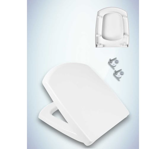 Изображение товара Сиденье с крышкой MKW KARI DP, стальное крепление (на Cersanit Karina) 4680000931151