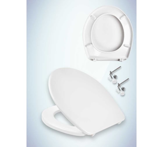 Изображение товара Сиденье с крышкой MKW Волна стальное крепление (на Jika Lyra) 4680000930390