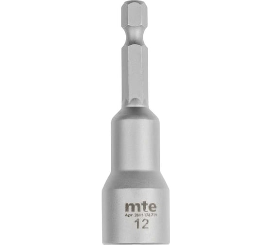 Изображение товара Бита с шестигранной торцевой головкой 12 мм, магнит, длина 65 мм, хвостовик E6.3 MTE 2614176719