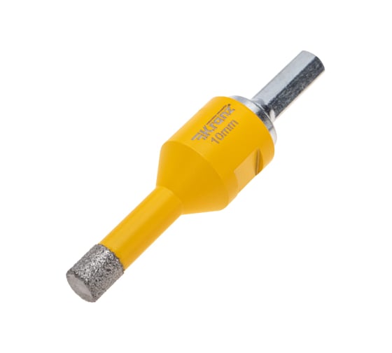 Изображение товара Коронка алмазная профессиональная по керамограниту и железобетону М14, вакуумное спекание, 10 мм, для УШМ KRANZ KR-92-1003