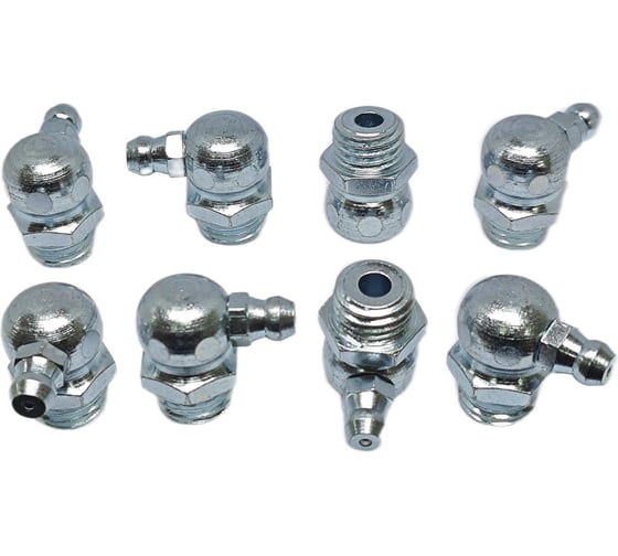 Изображение товара Пресс-масленка угловая оц. H3 M12x1,5, комплект 10 шт., оцинкованная сталь, Европейский стандарт DIN71412, MasloSmenka 010308-10