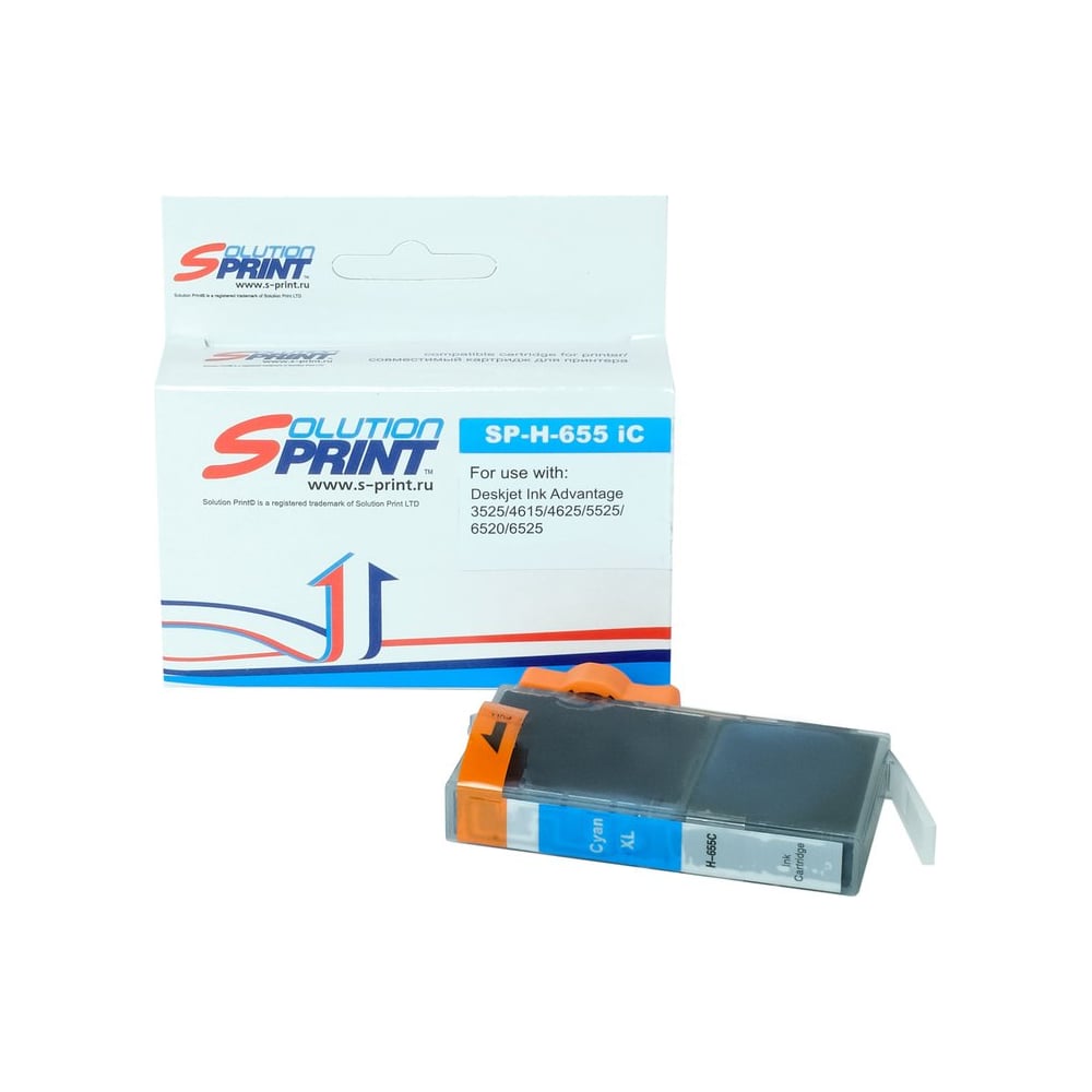 Изображение товара Картридж Solution print SP 655 (CZ110AE) голубой для HP струйная печать