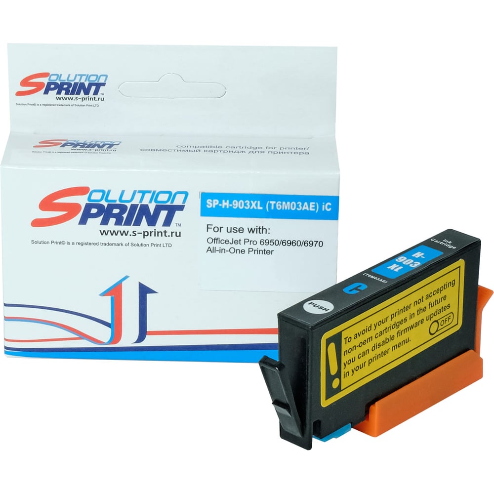 Изображение товара Картридж Solution print SP 903XL T6M03AE для HP голубой совместимый