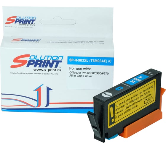 Изображение товара Картридж Solution print Solutionprint SP 903XL (T6M03AE) для HP, голубой 291670