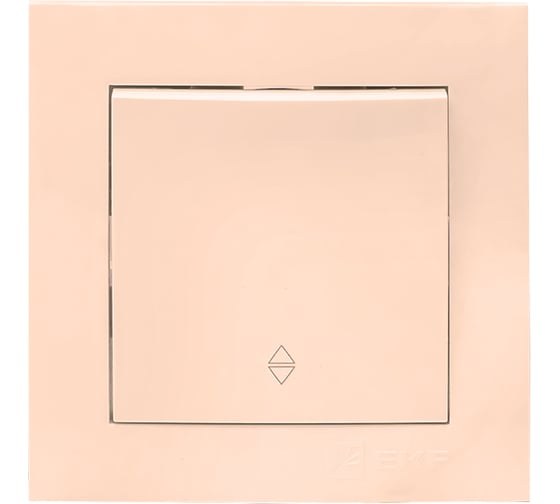 Изображение товара Проходной 1-клавишный выключатель EKF Валенсия, 10А кремовый PROxima EWV10-025-20