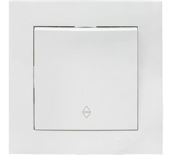 Изображение товара Проходной 1-клавишный выключатель EKF Валенсия, 10А белый PROxima EWV10-025-10