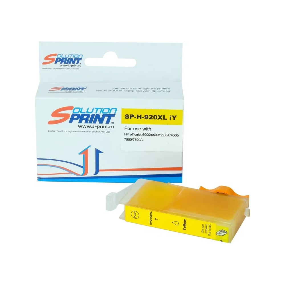 Изображение товара Картридж Solution print SP 920XL желтый для HP совместимый 472 рублей