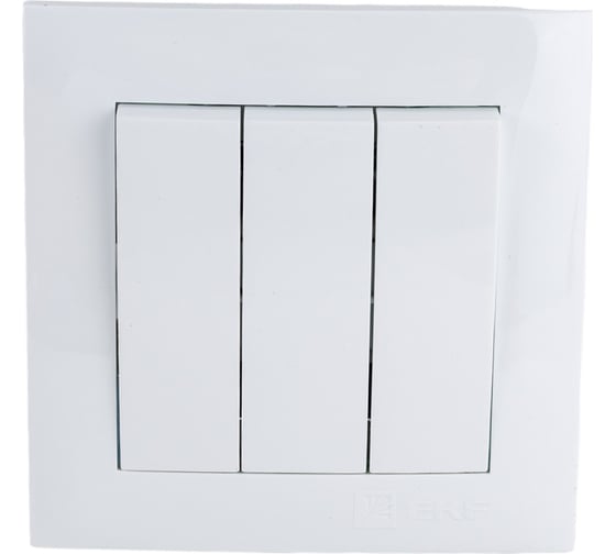 Изображение товара 3-клавишный выключатель EKF Валенсия, 10А белый PROxima EWV10-024-10