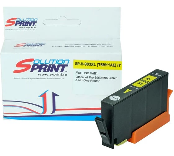 Изображение товара Картридж Solution print Solutionprint SP 903XL (T6M11AE) для HP, желтый 291672