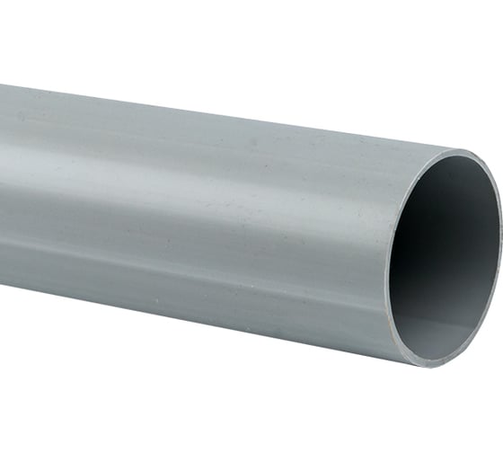 Изображение товара Гладкая жесткая труба EKF ПВХ d63 серая 7 шт по 3 м PROxima trg-63-3n