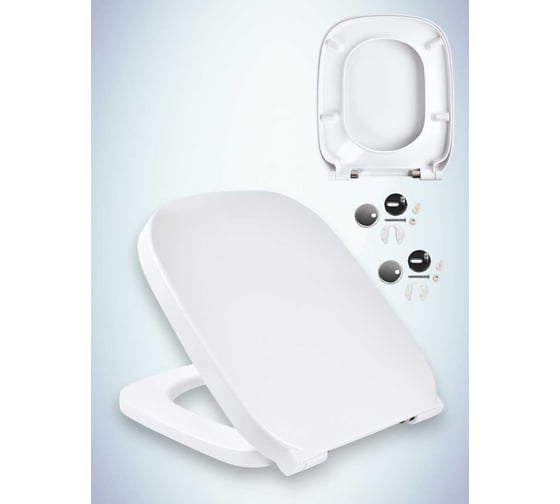 Изображение товара Сиденье с крышкой MKW Веста DP, с микролифтом, быстросъемное (на Roca Debba) 4680000931007