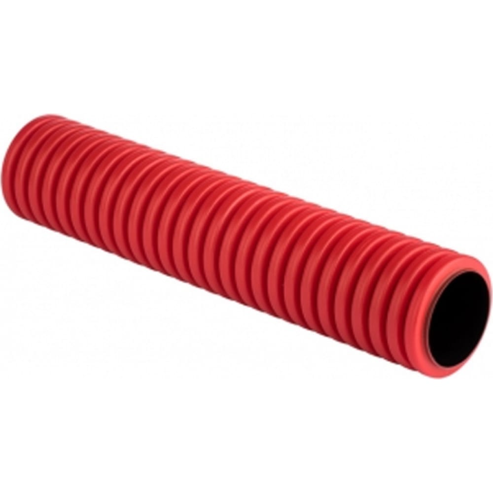 Гофрированная двустенная жесткая труба EKF труба водосточная 3000x90 мм красный