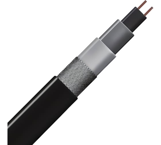 Изображение товара Саморегулирующийся греющий кабель ALFAOPT SRL-30-2CR (UV), 15 м SRL-30-2-CR-UV-15